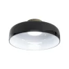 LED-loftlampe Lunar, sort, glas, Ø 42 cm, CCT, dæmpbar