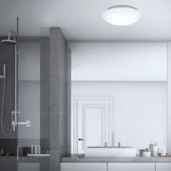 LED-loftlampe med sensor Elipso IP44 4.000K Ø38cm