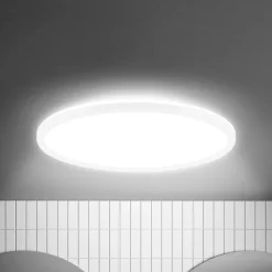 LED-loftlampe Move, sensor, Ø 42 cm, IP44, hvid, 4000K