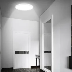 LED-loftlampe Move, sensor, Ø 42 cm, IP44, hvid, 4000K