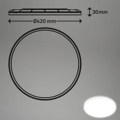 LED-loftlampe Move, sensor, Ø 42 cm, IP44, hvid, 4000K