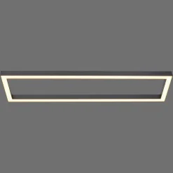 LED-loftlampe PURE Lines, 110 x 30 cm, antracit, fjernbetjening