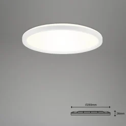 LED-loftlampe Slim S dæmpbar CCT hvid Ø 29 cm