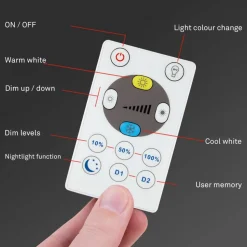 LED-loftlampe Slim S dæmpbar CCT hvid Ø 29 cm
