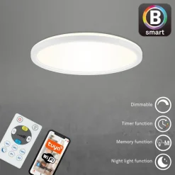 LED-loftlampe Slim S dæmpbar CCT hvid Ø 29 cm