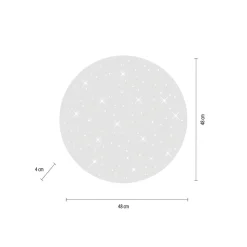 LED-loftlampe Sparkle CCT dæmpbar hvid Ø 48cm