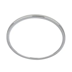 LED-loftlampe til badeværelset Pulap, Ø 42 cm, kromfarvet/hvid metal