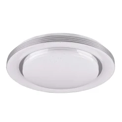 LED-loftslampe Atria, Ø 48 cm, hvid, plast, CCT