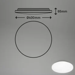 LED-loftslampe Case til badeværelset IP44 3.000K Ø 40cm