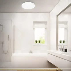 LED-loftslampe Case til badeværelset IP44 3.000K Ø 28cm