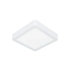 LED-loftslampe Fueva 5 IP44 3000K hvid 16x16cm