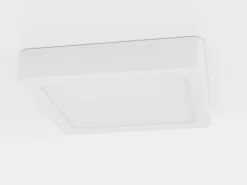 LED-loftslampe Fueva 5 IP44 3000K hvid 16x16cm