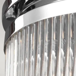 LED-loftslampe Paulson IP44 krom Ø 27,9 cm