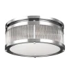 LED-loftslampe Paulson IP44 krom Ø 38,1 cm