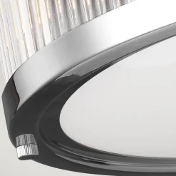 LED-loftslampe Paulson IP44 krom Ø 38,1 cm