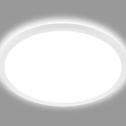 LED-loftslampe Slim, rund, 29,3 cm