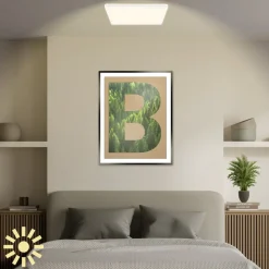 LED-loftslampe Tava A, CCT, 29 x 29 cm, hvid, fjernbetjening