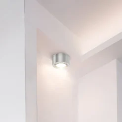 LED-loftspot Rør, sølvfarvet