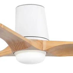 LED-loftventilator Heywood S, DC, støjsvag, Ø 90 cm, CCT