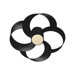 LED-loftventilator Rose sort DC-motor støjsvag Ø 65 cm CCT