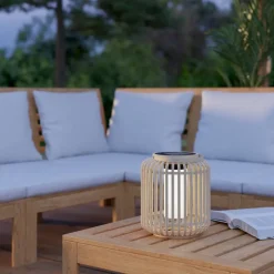 LED-lygte Marliano, lys træ, træ