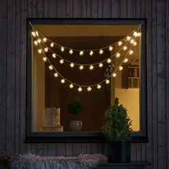 LED-lysforhæng, 44 fnug med varmhvidt lys