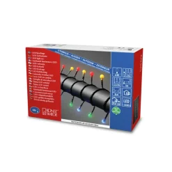 LED-lyskæde 160 lk, 12,72m udendørs brug, farverig