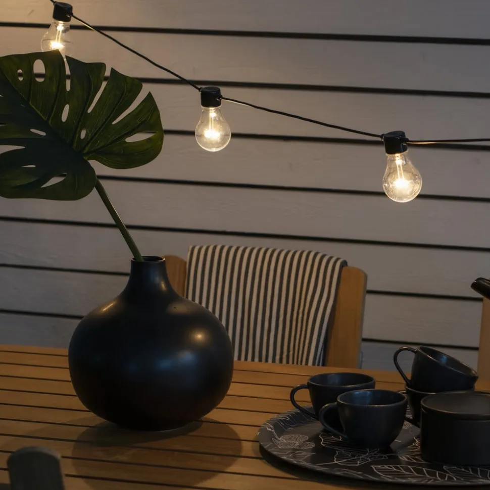 LED-lyskæde ølhave basissæt, ravfarvet