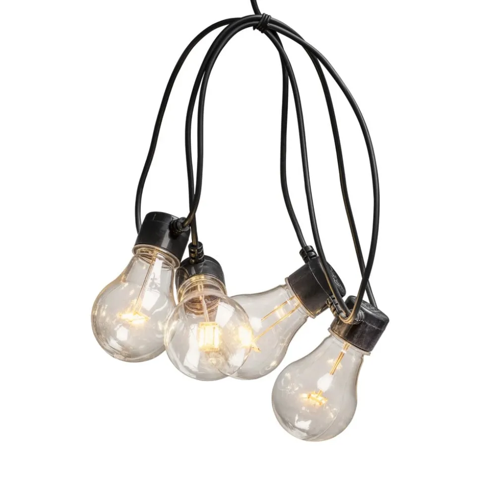 LED-lyskæde ølhave basissæt, ravfarvet