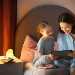 LED-natbordslampe mango, hvid, timer, dæmpbar