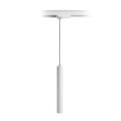LED-pendel Slim 1-fase skinne, hvid, aluminium, 5 W, 2.700 K