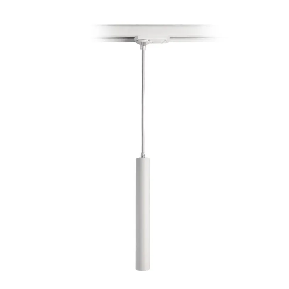 LED-pendel Slim 1-fase skinne, hvid, aluminium, 5 W, 2.700 K