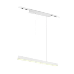 LED-pendellampe Paros DUOline, bjælke, hvid mat