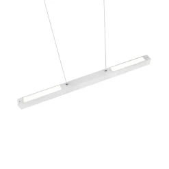 LED-pendellampe Paros DUOline, bjælke, hvid mat