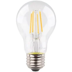 LED-pære E27 4 W 2.700 K filament, 3 stk, 470 lm