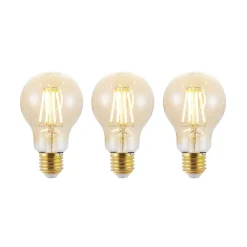 LED-pære E27 6,5 W 825 rav 3-trins-dæmper, 3 stk