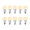 LED-pære E27 A60 8 W 3.000 K opal, sæt med 10 stk