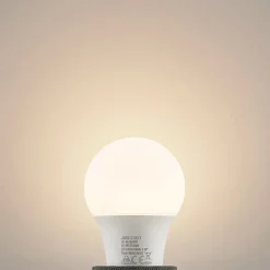 LED-pære E27 A60 8 W 3.000 K opal, sæt med 10 stk
