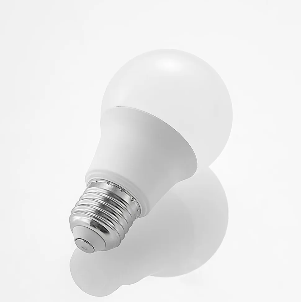 LED-pære E27 A60 8 W 3.000 K opal, sæt med 3 stk