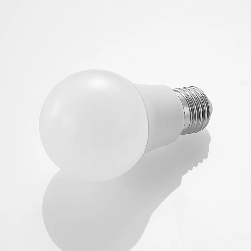 LED-pære E27 A60 8 W 3.000 K opal, sæt med 3 stk