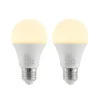 LED-pære E27 A60 9,5 W 3.000 K opal, sæt med 2 stk