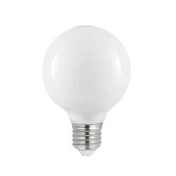 LED-pære E27 8W G80 2.700K dæmpbar, opal, sæt med 2 stk
