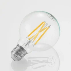 LED-pære E27 8W G80 2.700K glødetråd dæmpbar klar