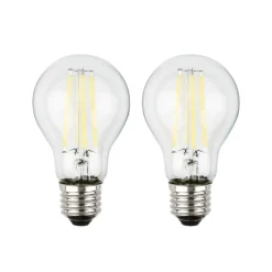 LED-pære E27 5W klar 3000K 1055 lm energiklasse 2er