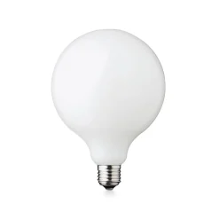 LED-pære Globe, E27, Ø 12,5 cm, mat, 5 W, 2.200 K