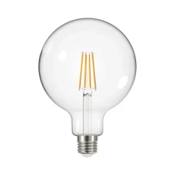 LED-pære med klar glødetråd E27 G125 3,8W 3000K 806lm 3er