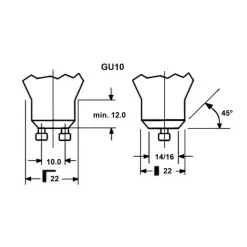 LED-pære SUPERIA RETRO ES50 GU10 4,8 W 927 450 lm dæmpbar