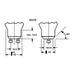 LED-pære SUPERIA RETRO, ES50 GU10 6 W 940 580 lm dæmpbar