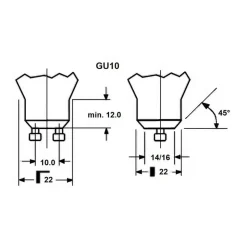 LED-pære SUPERIA RETRO ES50, GU10 4,8W 930 450lm dæmpbar