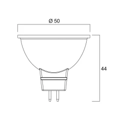 LED-pære SUPERIA RETRO GU5.3 MR16 5 W 840 480 lm dæmpbar
